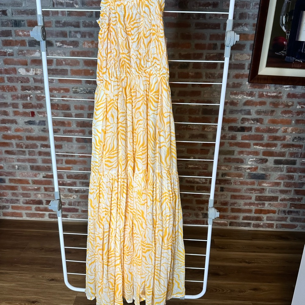 Joie Porcelain-Saffron Maxi Dress